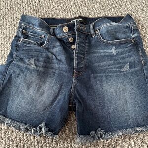 Express Vintage High Rise Denim Shorts